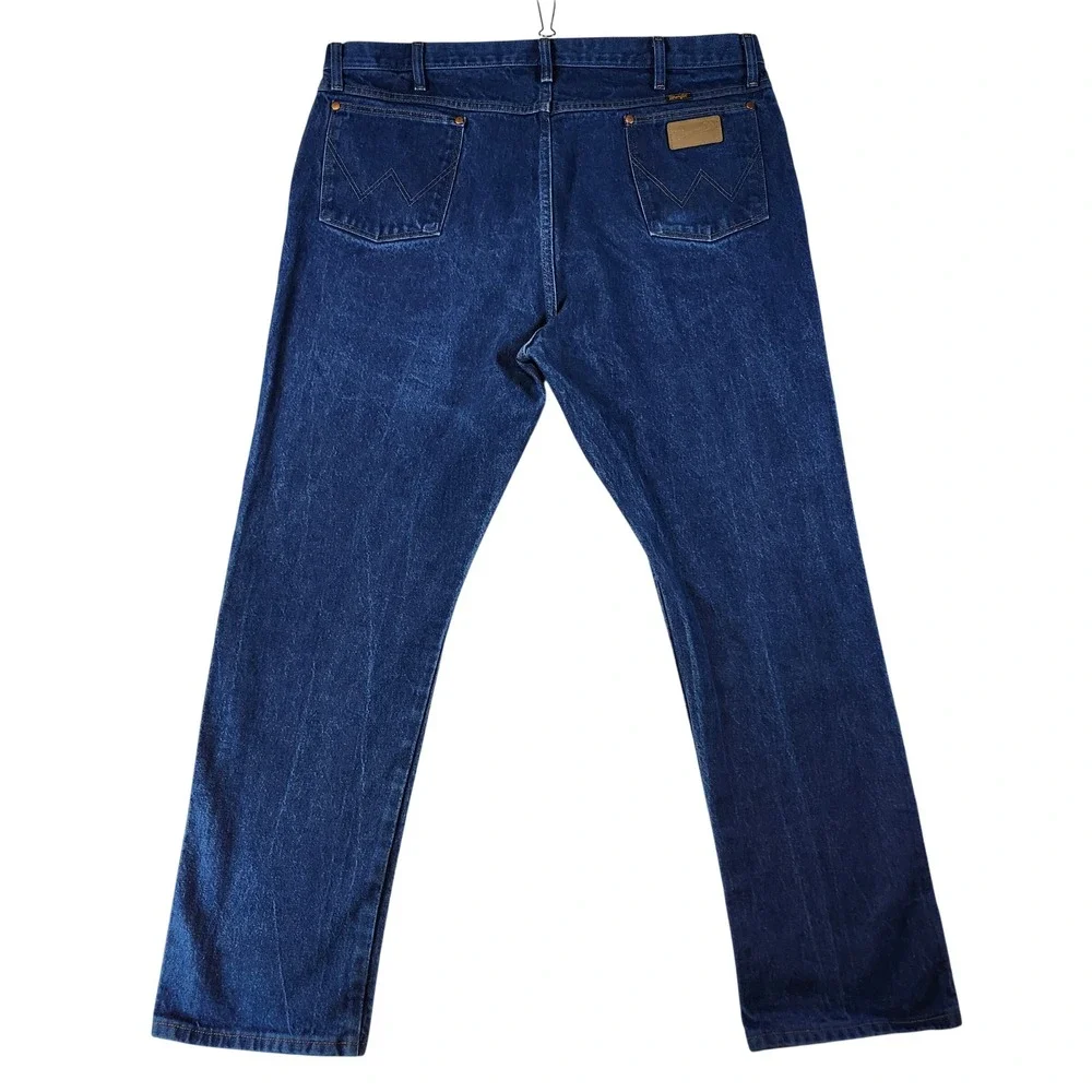 Wrangler Cowboy Cut Jeans Mens44x32‎ Blue Excellent Straight Leg Denim 13MWZ